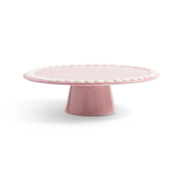 &Klevering <br>Whip Cake Platter Pink
