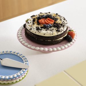 &Klevering <br>Whip Cake Platter Pink - Image 3