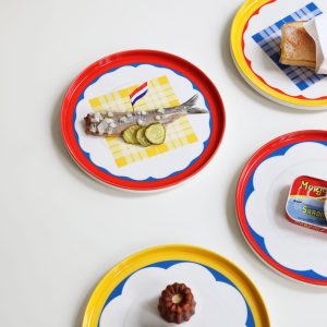 &Klevering <br>Plate Daydream Wave Red - Image 3