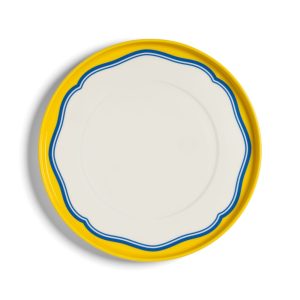 &Klevering <br>Plate Daydream Bulge Yellow