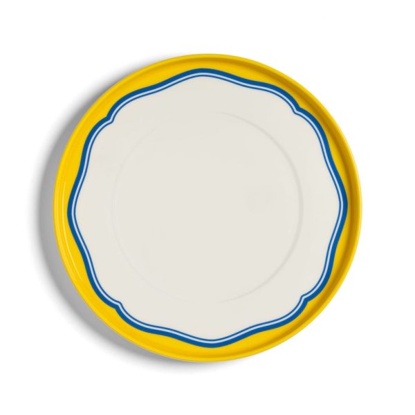 &Klevering <br>Plate Daydream Bulge Yellow