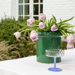 &Klevering <br>Coupe Twirl Glass Blue - Set of 2 - Image 4