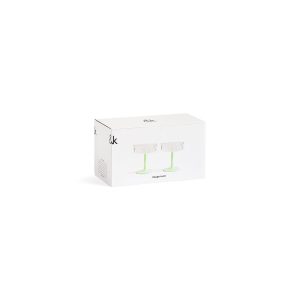 &Klevering <br>Coupe Twirl Glass Green - Set of 2 - Image 5