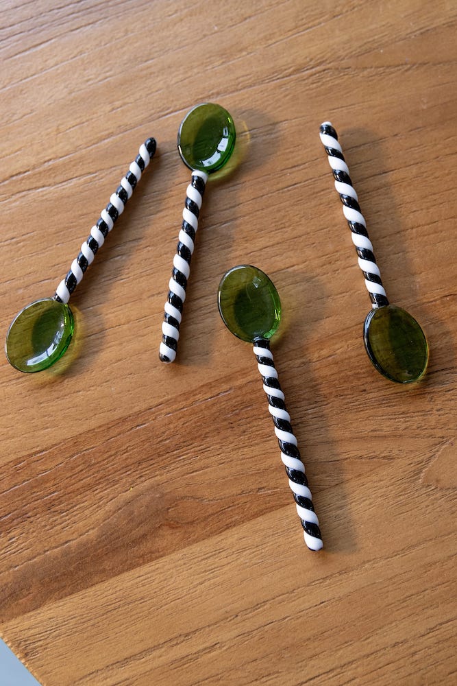 &Klevering <br>Spoon Duet Green - Set of 4 - Image 2