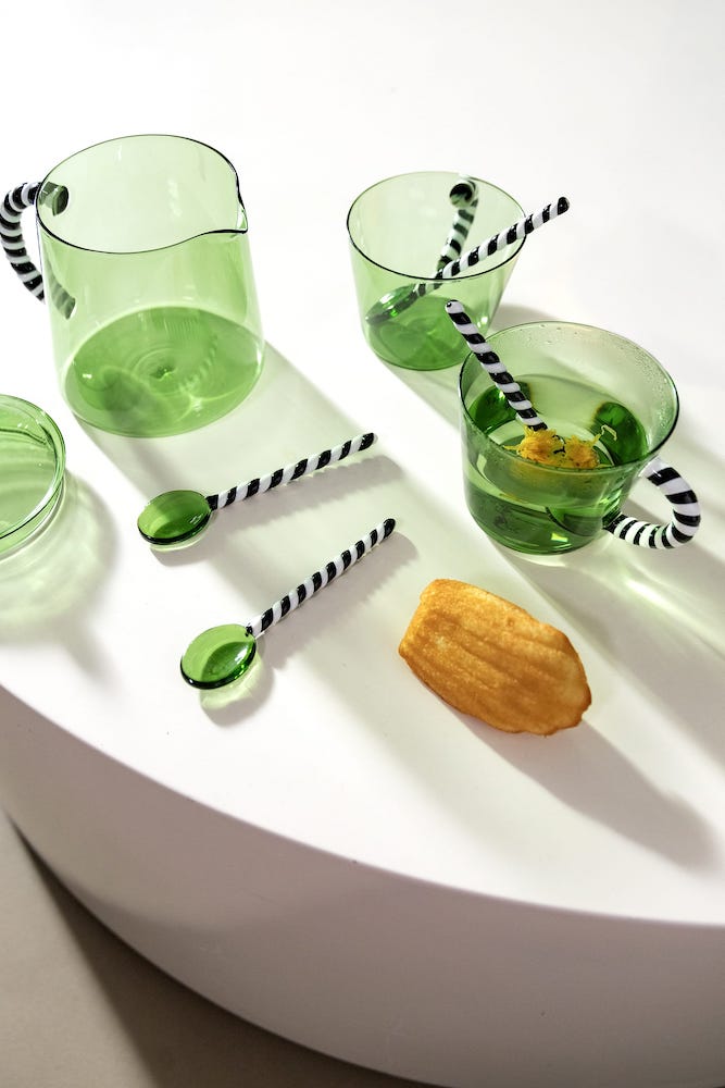 &Klevering <br>Spoon Duet Green - Set of 4 - Image 3