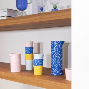 &Klevering <br>Tulip Carafe Blue - Image 4