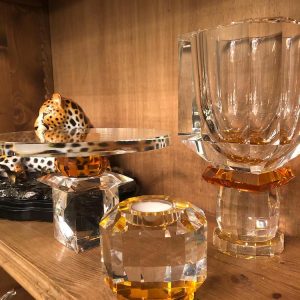 Abhika <br> Crissy Candle Holder Amber - Image 3
