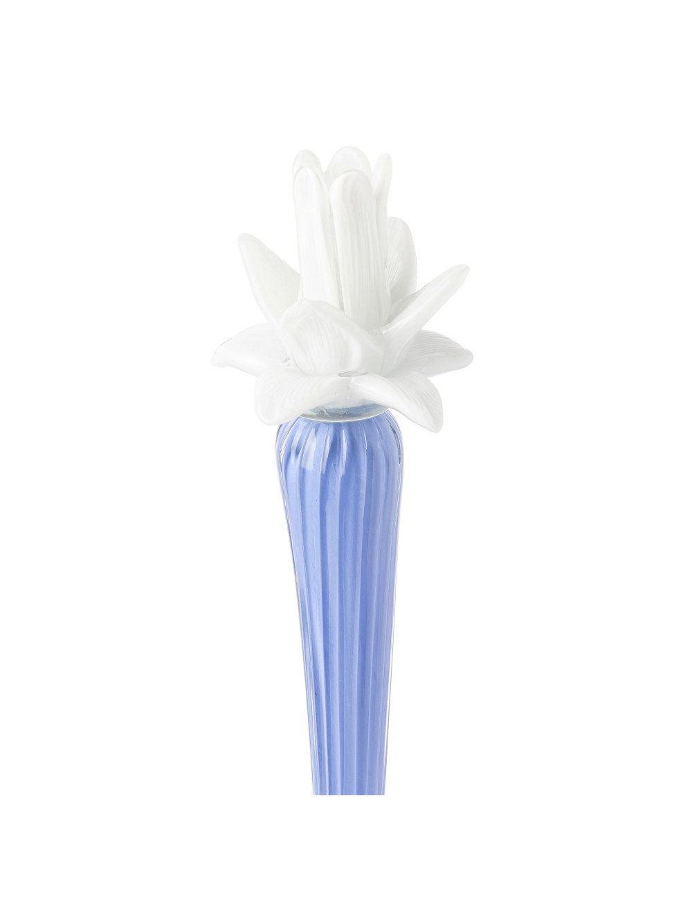 Abhika <br> Dax Flower Candle Holder Blue/ White (M) - Image 2