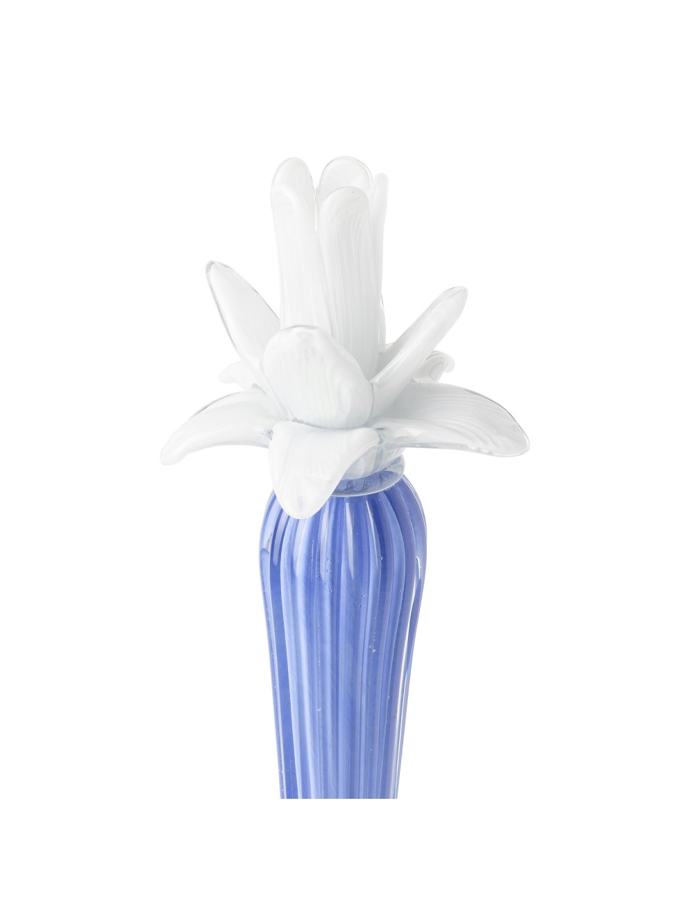Abhika <br> Dax Flower Candle Holder Blue/ White (L) - Image 2