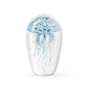 Abhika <br> Jellyfish In Glass - Blue M