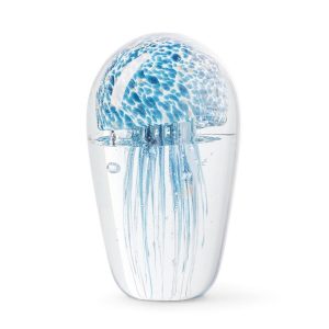 Abhika <br> Jellyfish In Glass - Blue L