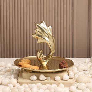 Objetto Home <br> Regalia Gold Dessert Platter