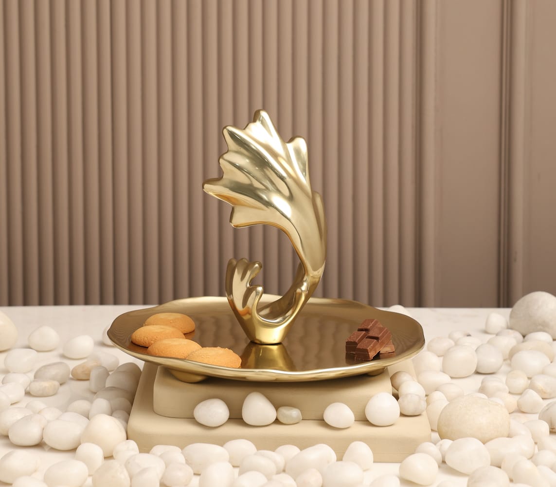 Objetto Home <br> Regalia Gold Dessert Platter