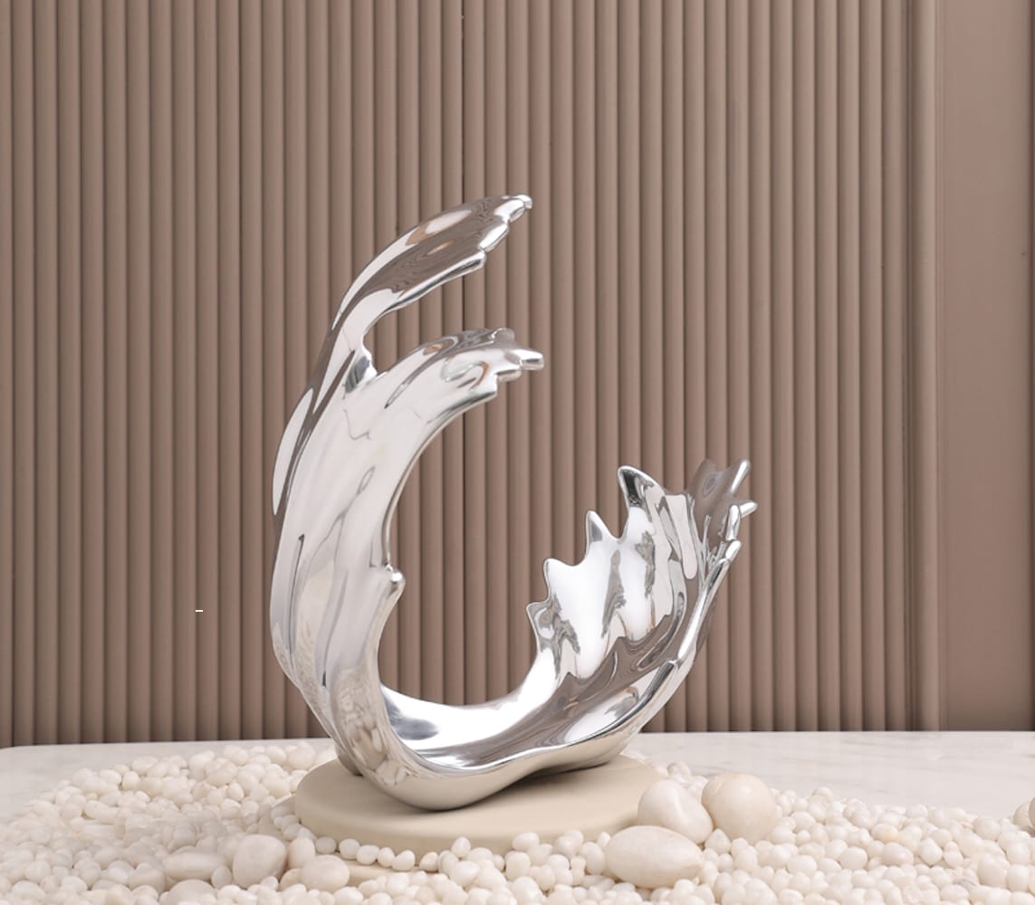 Objetto Home <br> Regalia Silver Sculpture