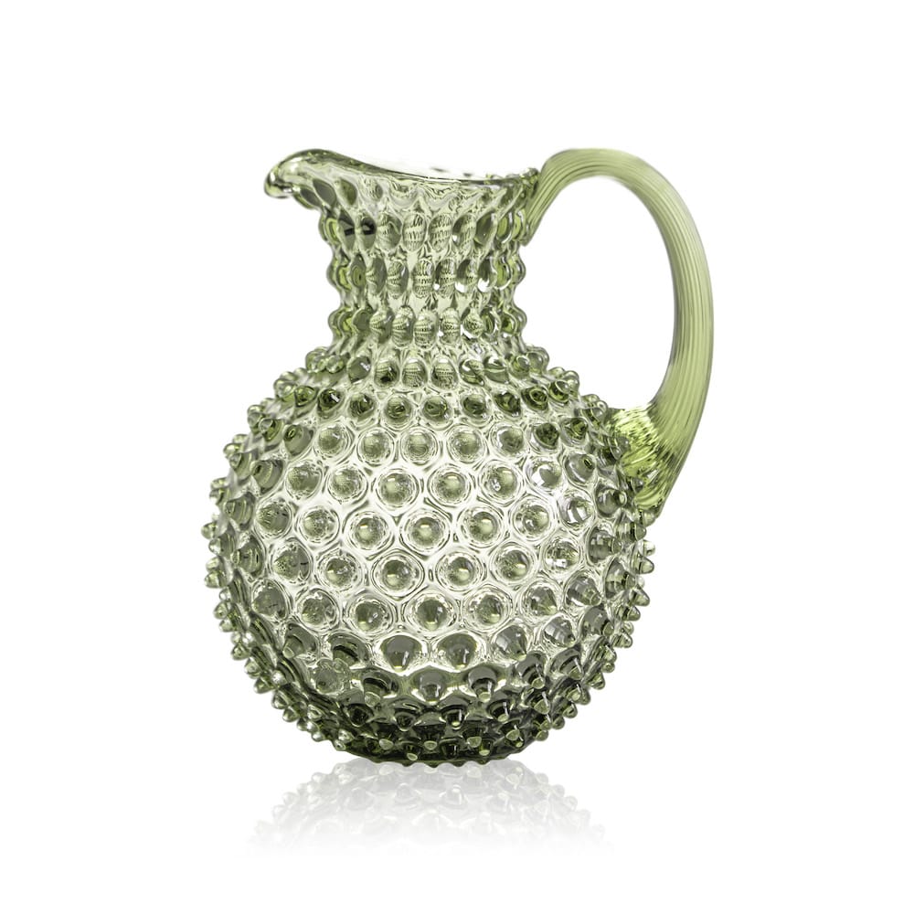 Klimchi <br>Olive Green Hobnail Large Jug 2L