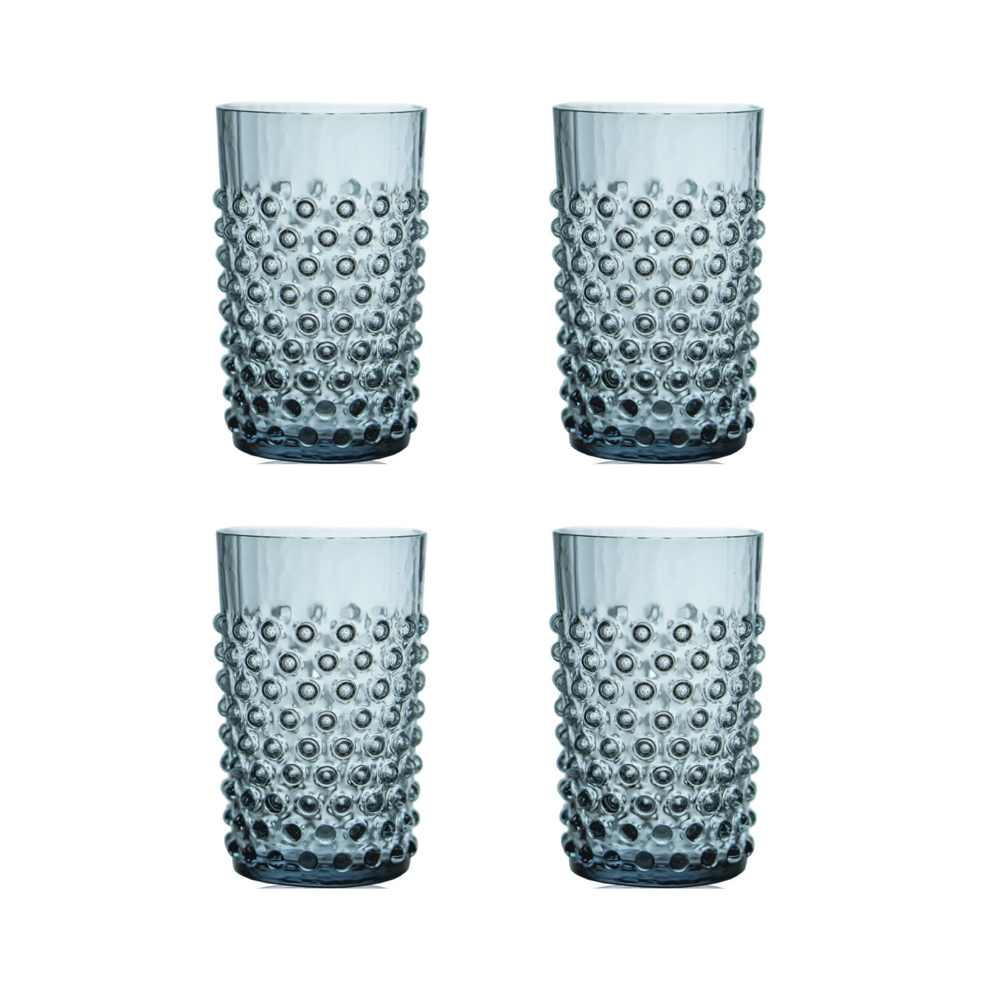 Klimchi <br>Misty Blue Hobnail Tumblers (set of 4)
