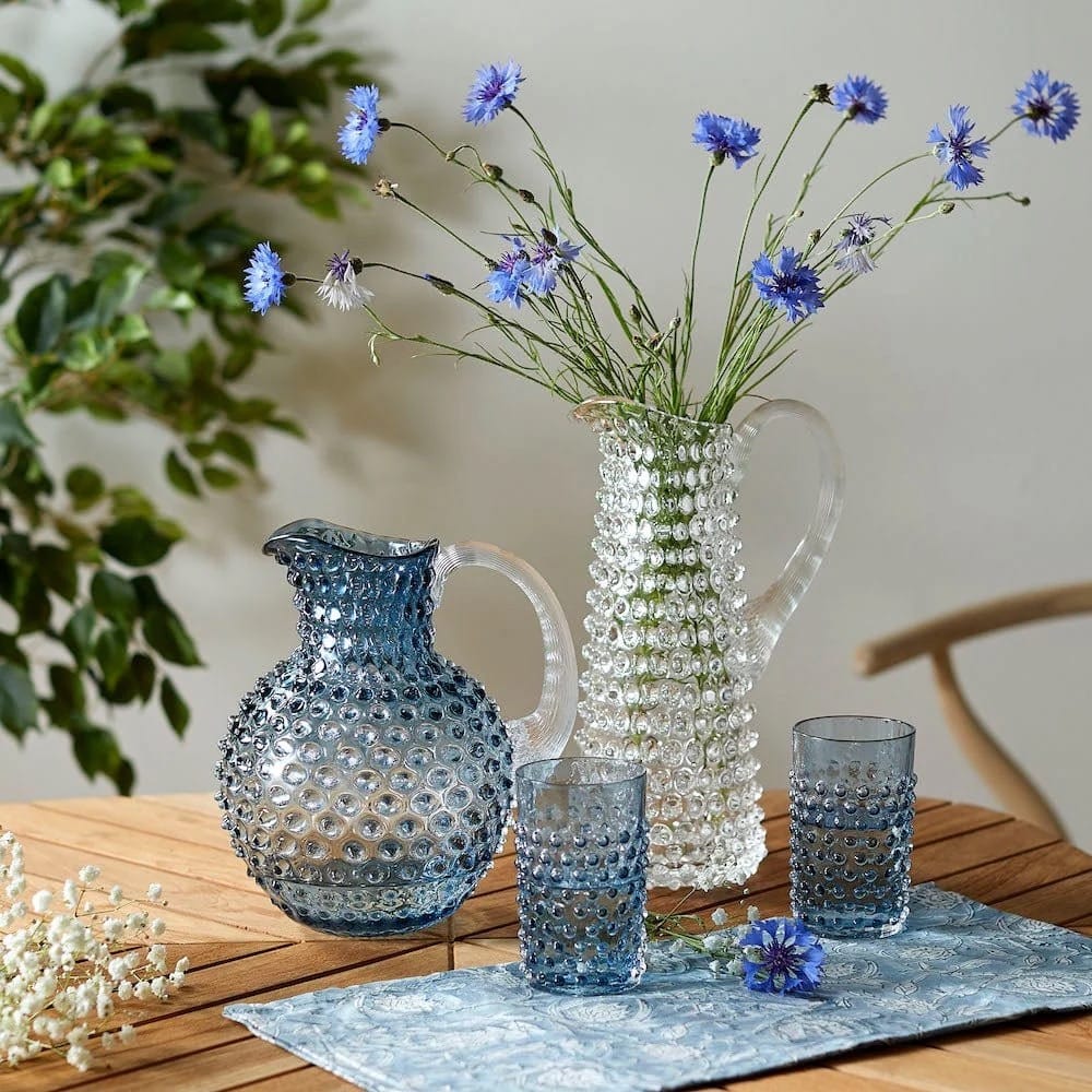 Klimchi <br>Misty Blue Hobnail Tumblers (set of 4) - Image 2