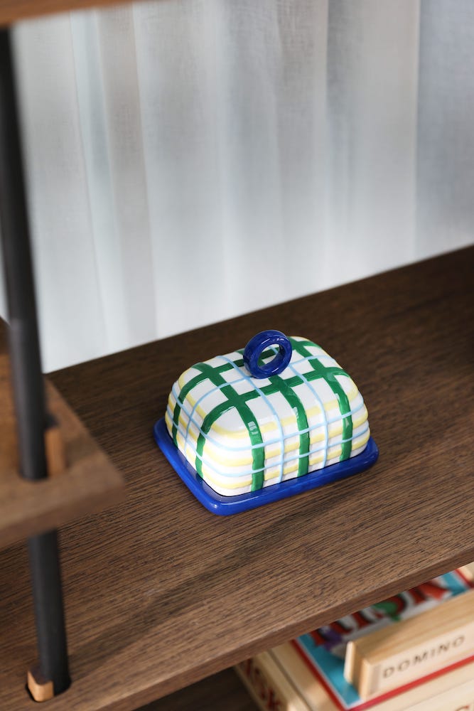&Klevering <br>Butter Dish Plaid - Image 3