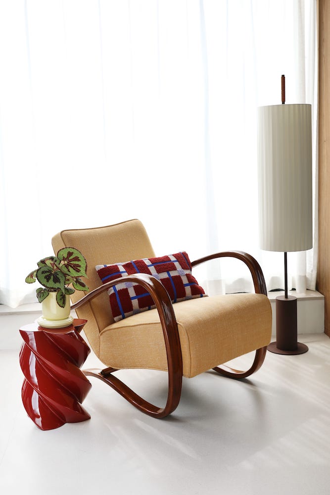 &Klevering <br>Side Table Marshmallow Burgundy - Image 4