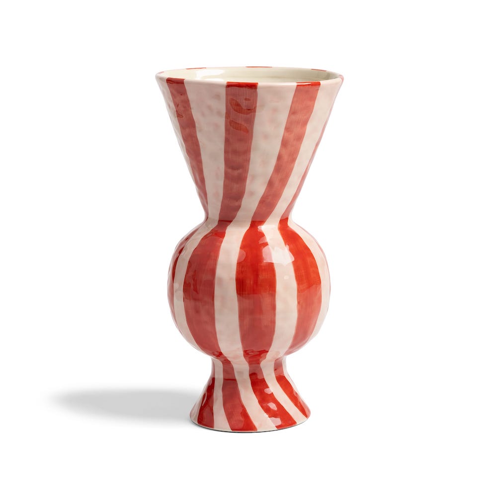 &Klevering <br>Vase Rhombic Red
