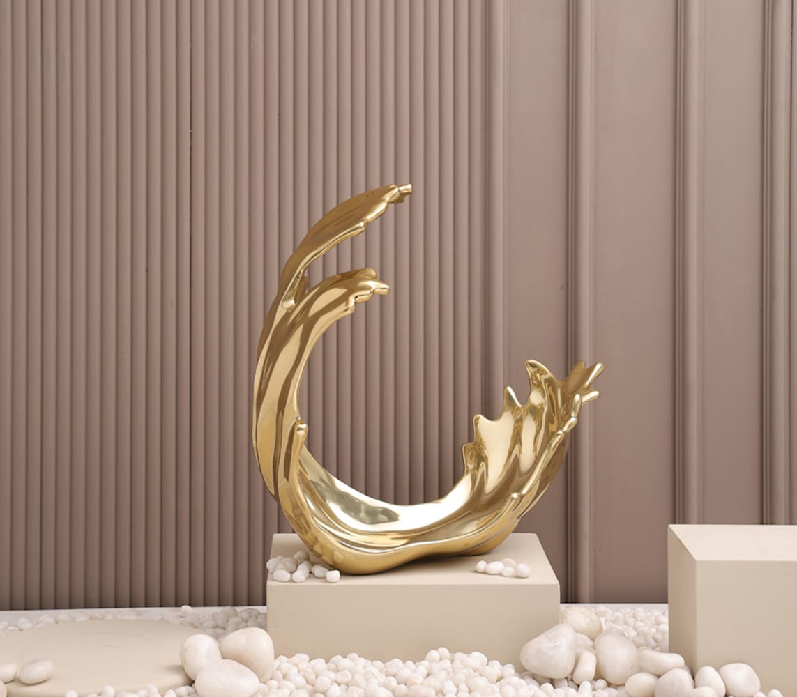 Objetto Home <br> Regalia Gold Sculpture