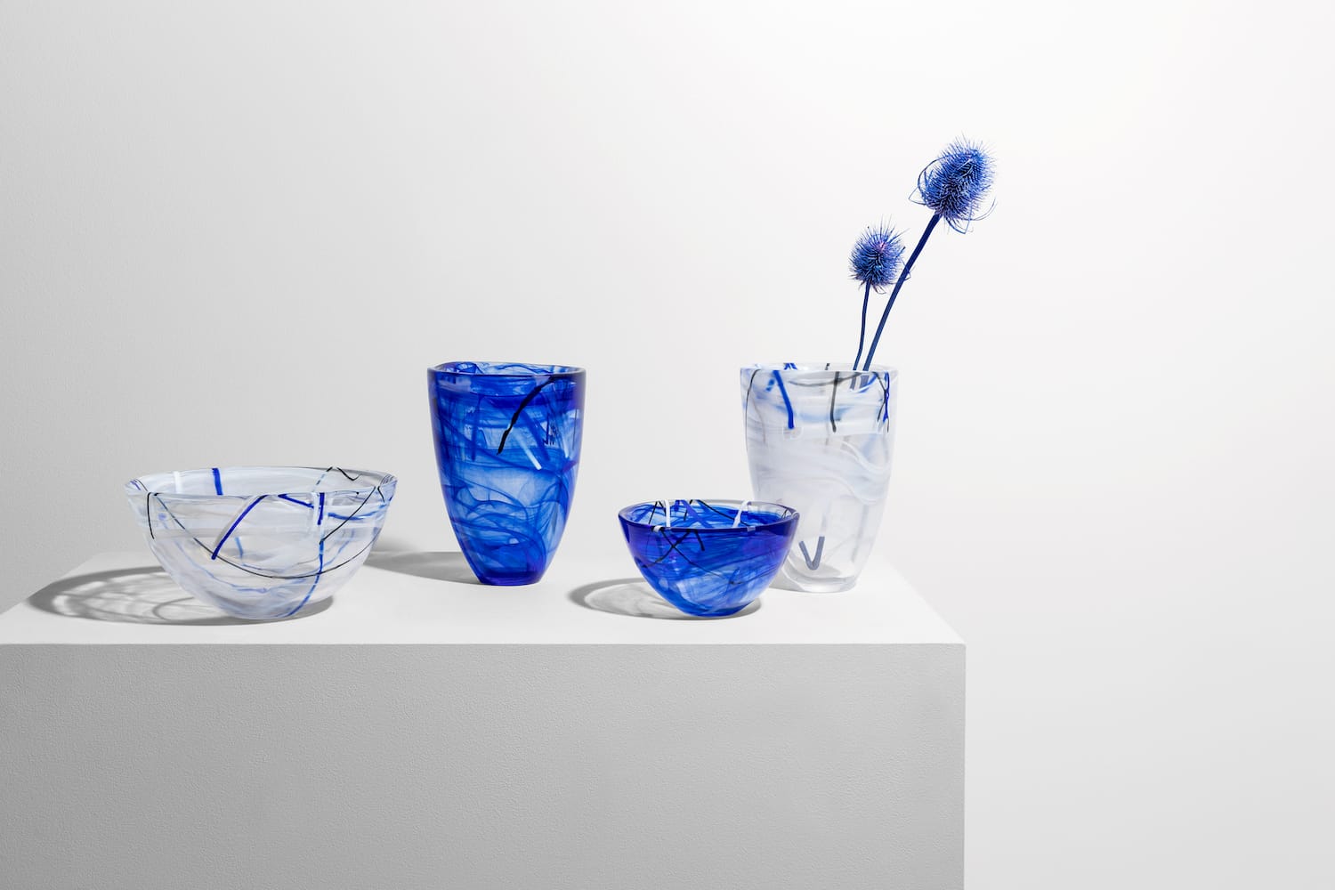 Kosta Boda <br>Contrast Vase Blue - Image 2