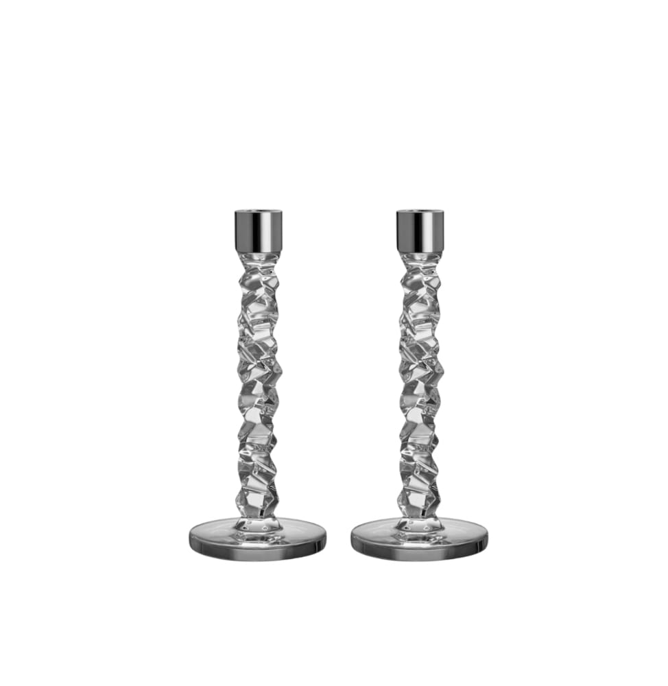 Orrefors <br>Carat Candlestand M - Set of 2