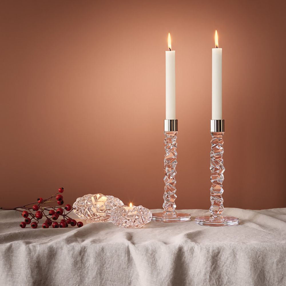 Orrefors <br>Carat Candlestand M - Set of 2 - Image 3