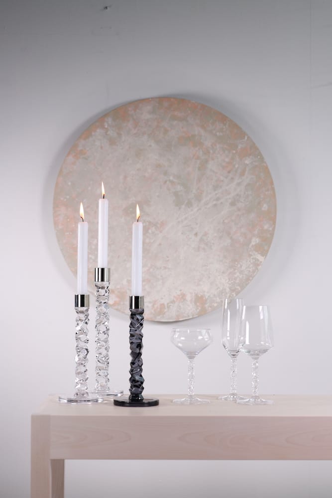 Orrefors <br>Carat Candlestand M - Set of 2 - Image 5