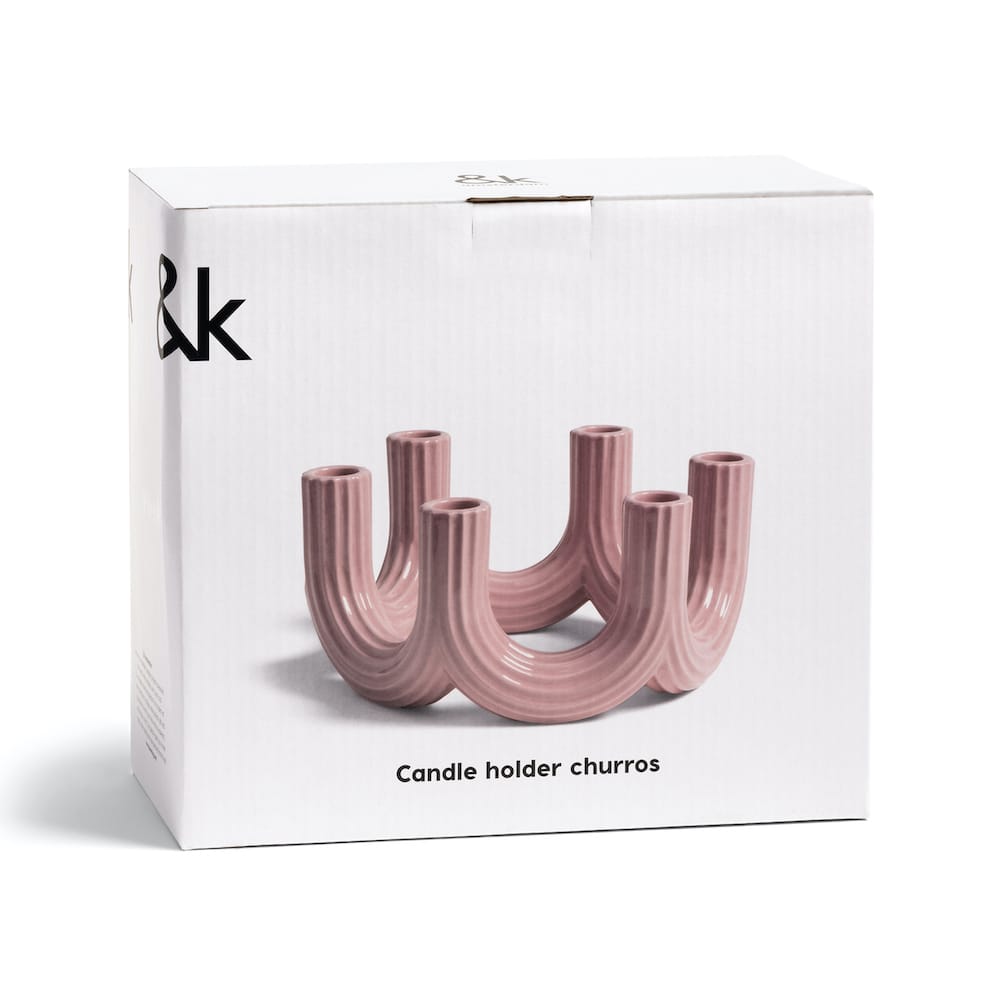 &Klevering <br>Churros Pink Candle Holder - Image 4